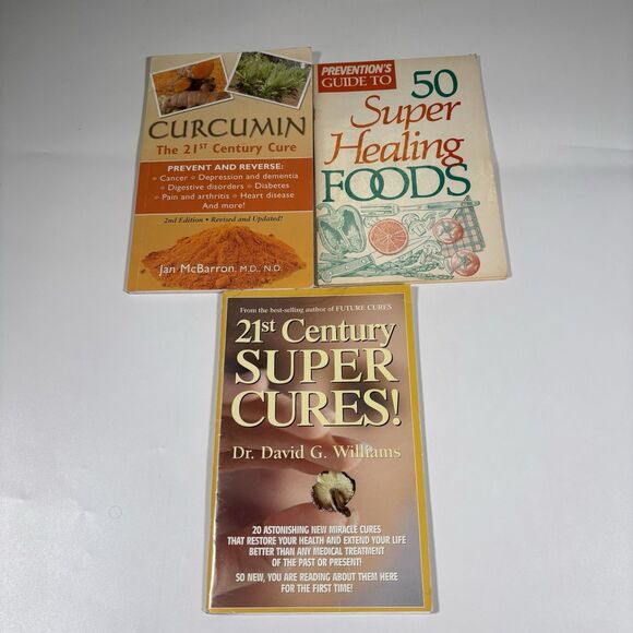Prevention's Guide to 50 Super Healing Foods Book Lot Alternative Health Cures - Picture 1 of 2